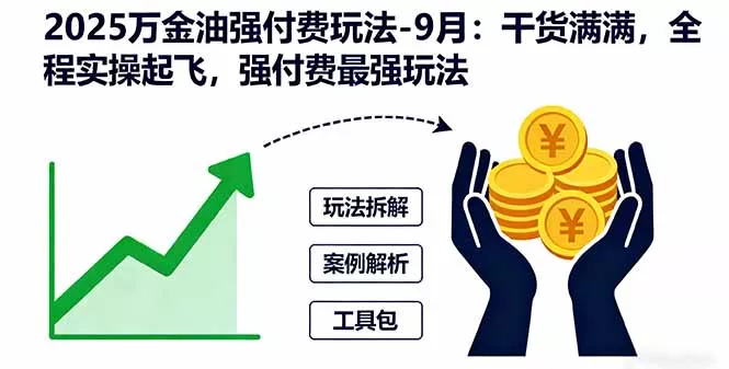 2025万金油强付费玩法-9月：干货满满，全程实操起飞，强付费最强玩法 - 项目资源网