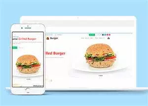 高热量快餐食品网站HTML5模板 - 项目资源网