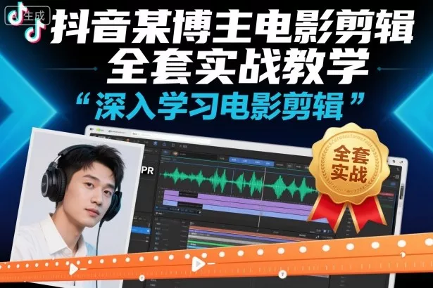 抖音某博主电影剪辑全套实战教学，深入学习电影剪辑 - 项目资源网