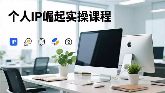 个人IP崛起实操课程，IP思维塑造+赛道精准调研+账号高变现搭建+内容创作 - 项目资源网