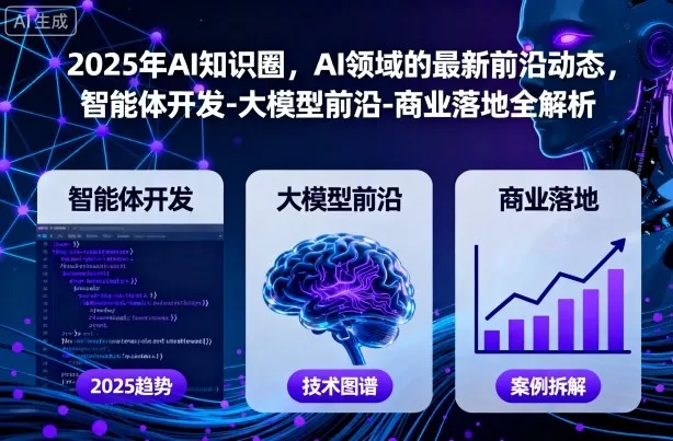 2025年AI知识圈，AI领域的最新前沿动态，智能体开发-大模型前沿-商业落地全解析(更新) - 项目资源网