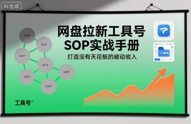网盘拉新工具号SOP实战手册，打造没有天花板的被动收入 - 项目资源网