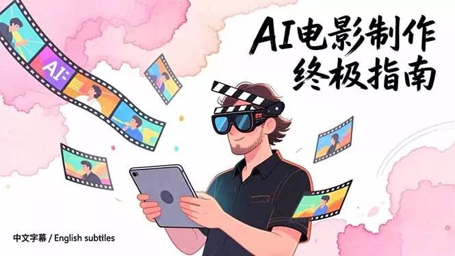 AI电影制作终极指南：从创意到成片，系统掌握智能影视全流程实战课(中英字幕 - 项目资源网