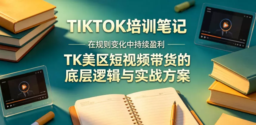 视界跨境TIKTOK4月17培训笔记，在规则变化中持续盈利，TK美区短视频带货的底层逻辑与实战方案【文档】 - 项目资源网