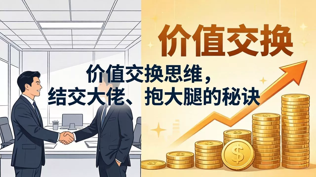 某付费文章：价值交换思维，结交大佬、抱大腿的秘诀 - 项目资源网