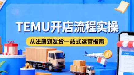 小凡老师·TEMU开店从0到1全流程实操课 - 项目资源网