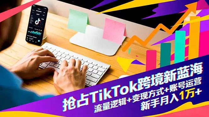 抢占TikTok跨境新蓝海：流量逻辑+变现方式+账号运营，新手月入1万+ - 项目资源网