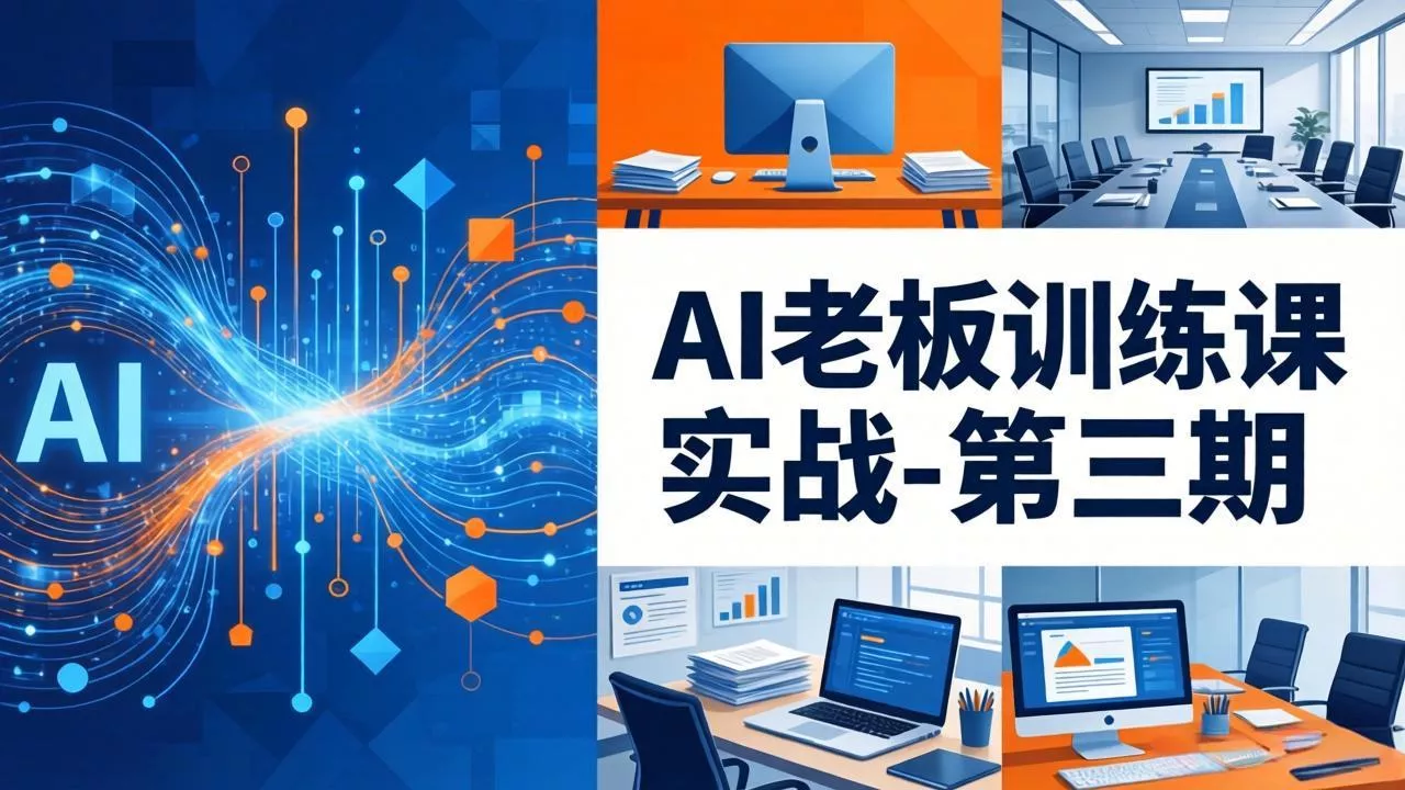 AI老板训练课实战-第三期：AI+内容应用落地教学，从0到1打通AI变现完整路径 - 项目资源网