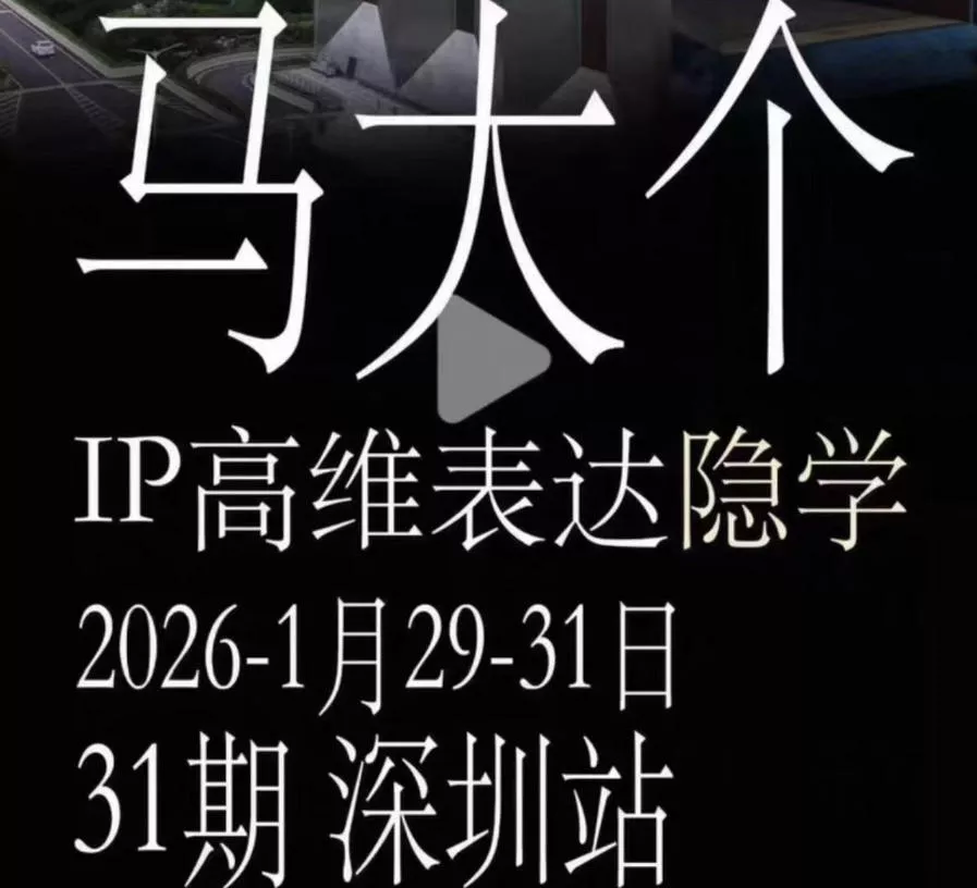 马大个《IP高维表达》全套12800线下大课笔记，手把手教你打造个人IP - 项目资源网