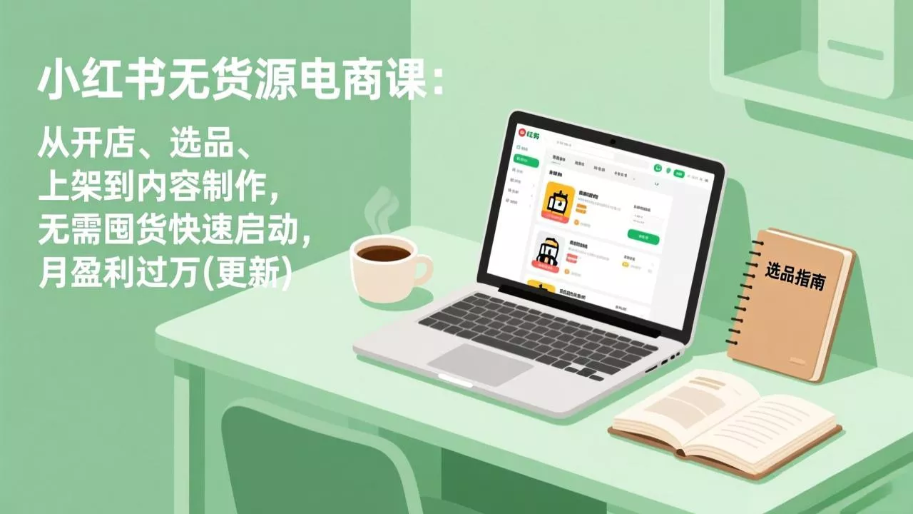 小红书无货源电商课(更新 - 项目资源网