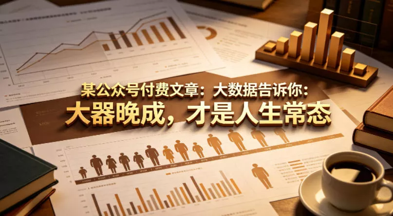 某公众号付费文章：大数据告诉你：大器晚成，才是人生常态 - 项目资源网