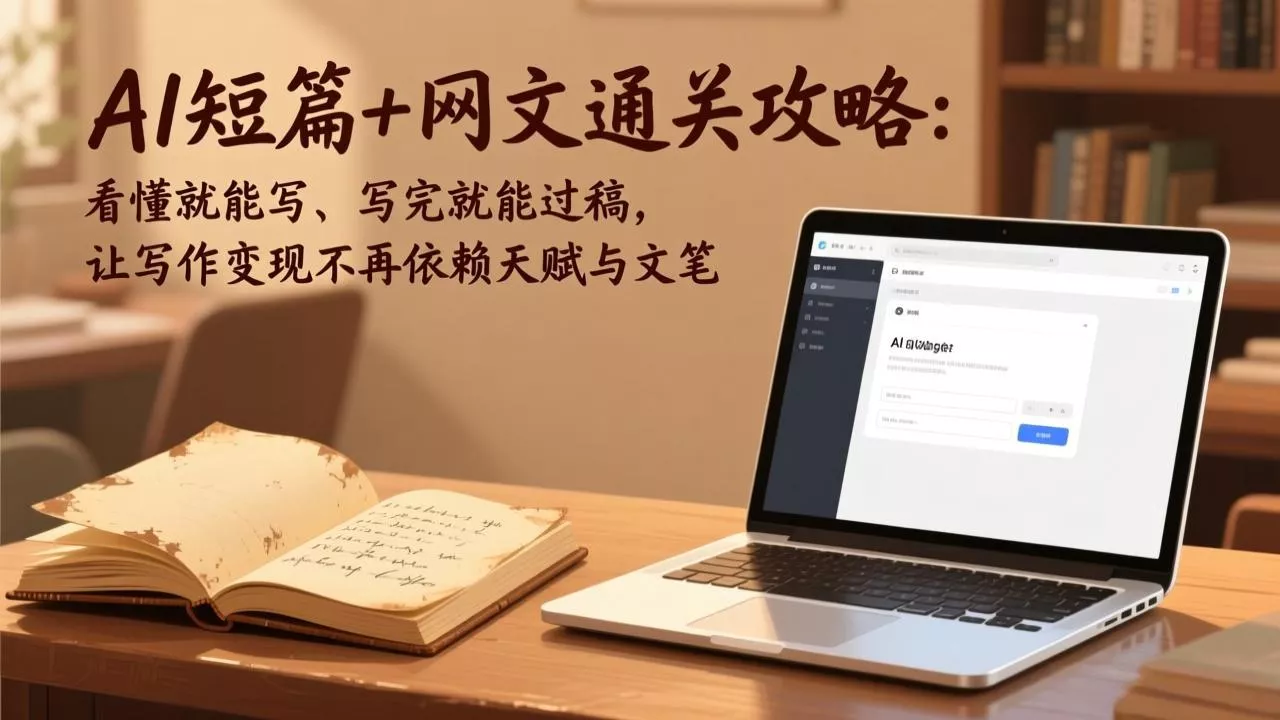 AI短篇+网文通关攻略：看懂就能写、写完就能过稿，让写作变现不再依赖天赋与文笔 - 项目资源网