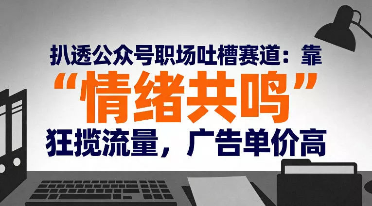 扒透公众号职场吐槽赛道：靠“情绪共鸣”狂揽流量，广告单价高 - 项目资源网