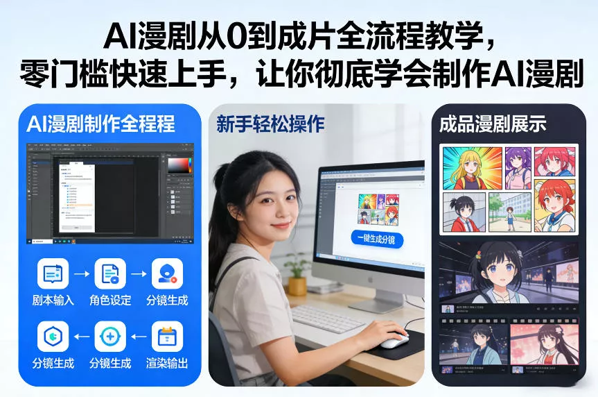 AI漫剧从0到成片全流程教学，零门槛快速上手，让你彻底学会制作AI漫剧【保姆级教程】 - 项目资源网