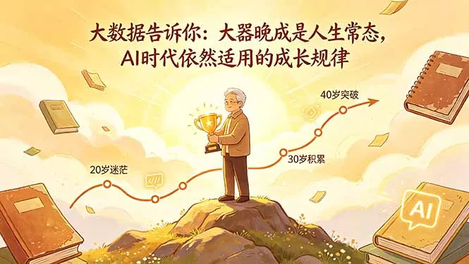 付费文章：大数据告诉你：大器晚成是人生常态，AI 时代依然适用的成长规律 - 项目资源网