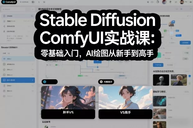 Stable Diffusion ComfyUI实战课：零基础入门，AI绘图从新手到高手 - 项目资源网