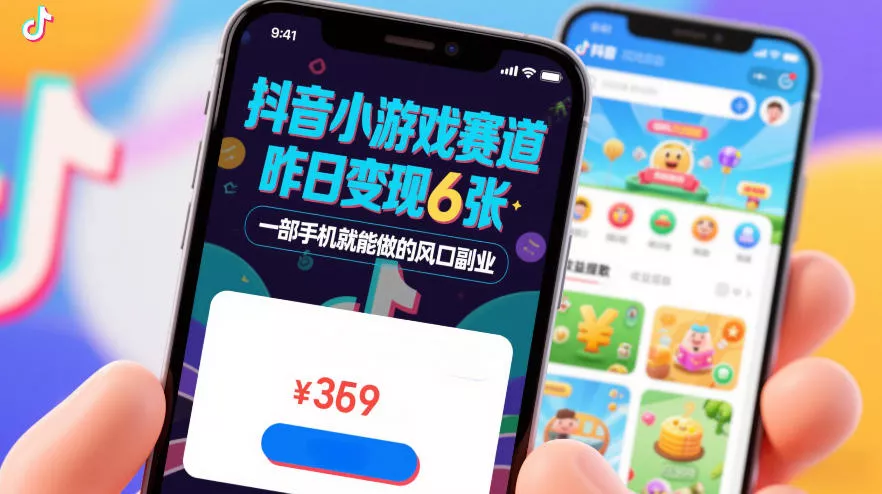 抖音小游戏赛道，昨日变现600+，零基础一部手机就能做的风口副业【揭秘】 - 项目资源网