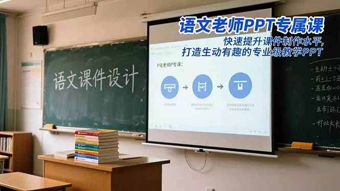 语文老师PPT专属课：快速提升课件制作水平，打造生动有趣的专业级教学PPT - 项目资源网