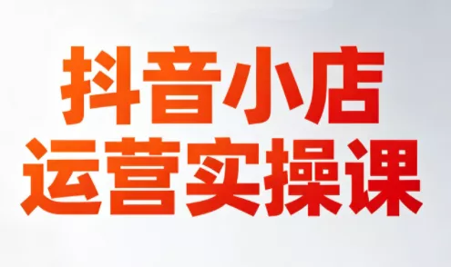李老师·抖音小店运营实操课(更新2026) - 项目资源网