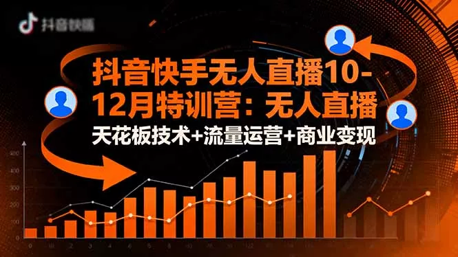 抖音快手无人直播10-12月特训营：无人直播天花板技术+流量运营+商业变现 - 项目资源网