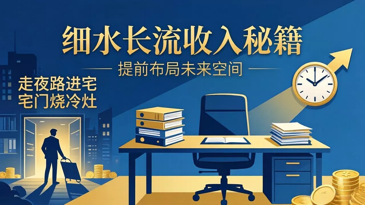 某付费文章：细水长流收入秘籍：走夜路进宅门烧冷灶，提前布局未来空间 - 项目资源网