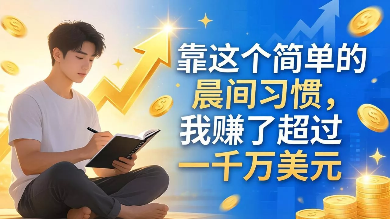 付费文章：靠这个简单的晨间习惯，我赚了超过一千万美元 - 项目资源网
