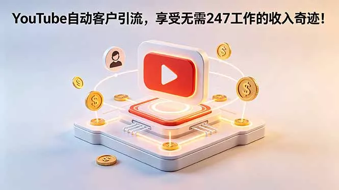YouTube 自动客户引流，享受无需 247 工作的收入奇迹！【原创双语字幕】 - 项目资源网