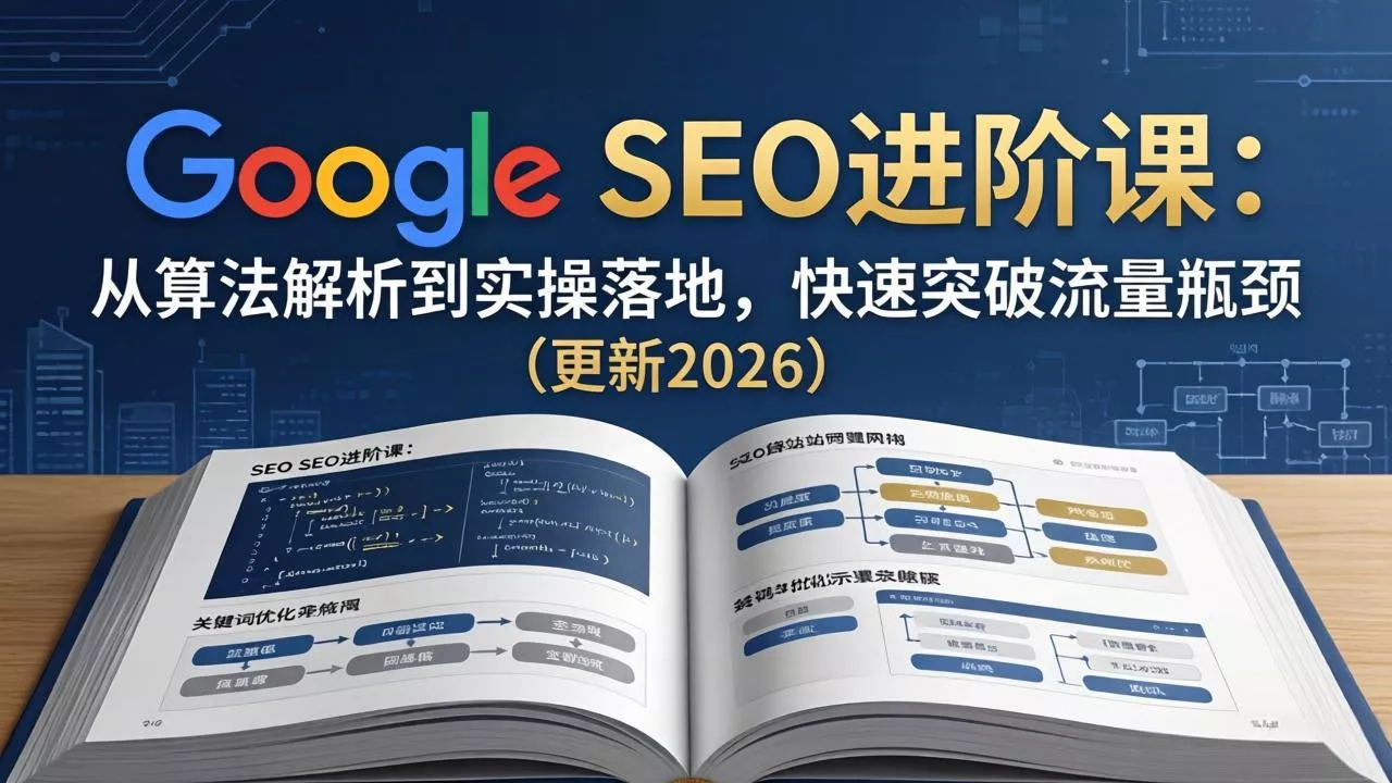 Google SEO进阶课：从算法解析到实操落地，快速突破流量瓶颈(更新2026 - 项目资源网