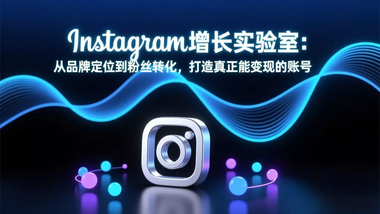 Instagram增长实验室：从品牌定位到粉丝转化，打造真正能变现的账号 - 项目资源网
