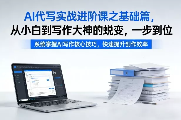 AI代写实战进阶课之基础篇，从小白到写作大神的蜕变，一步到位【揭秘】 - 项目资源网