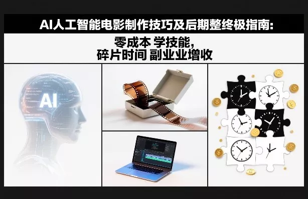 AI人工智能电影制作技巧及后期完整终极指南：零成本学技能，碎片时间副业增收 - 项目资源网