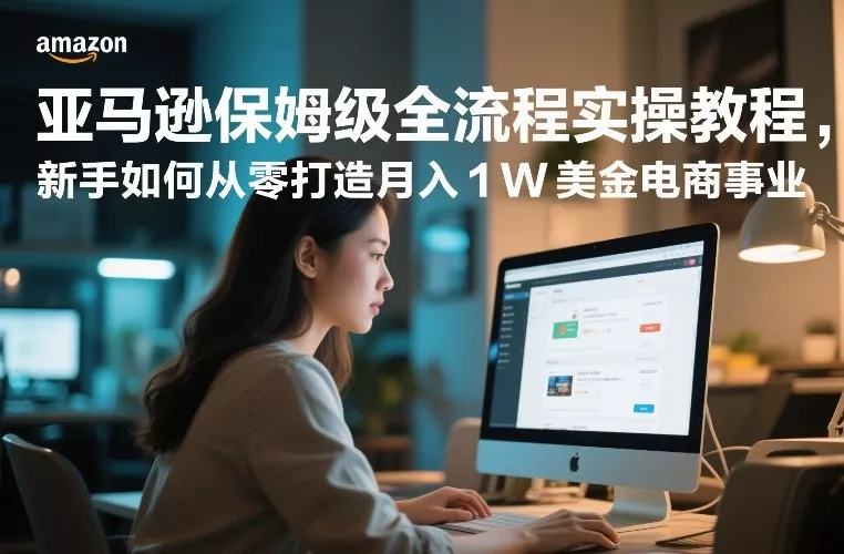 亚马逊保姆级全流程实操教程，新手如何从零打造月入1W美金电商事业 - 项目资源网