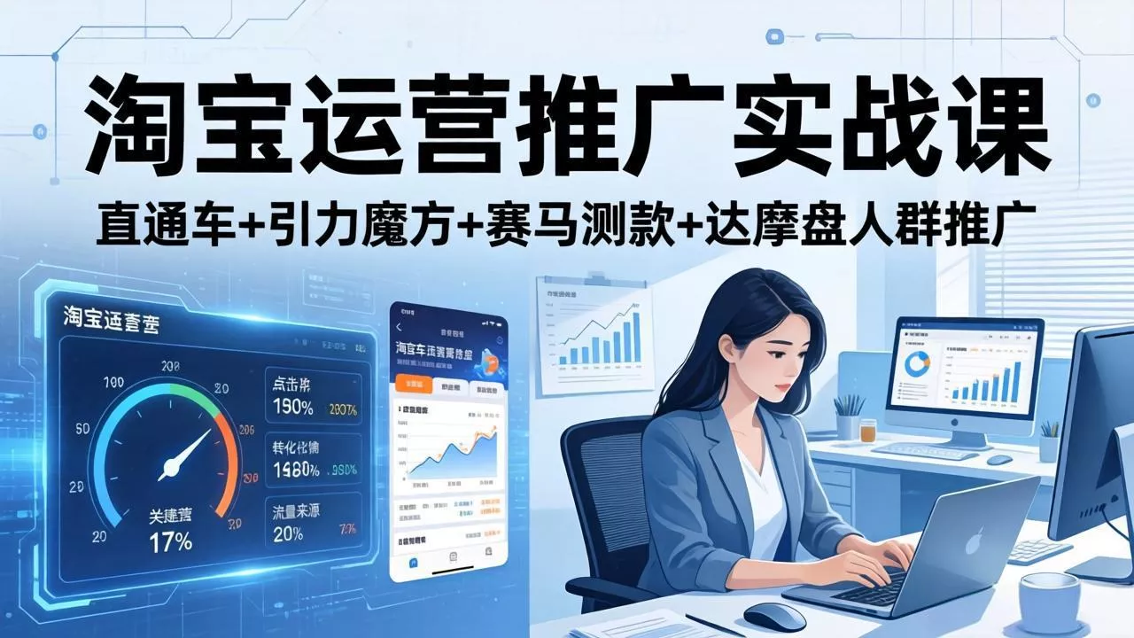 淘宝运营推广实战课(更新26年3月 - 项目资源网