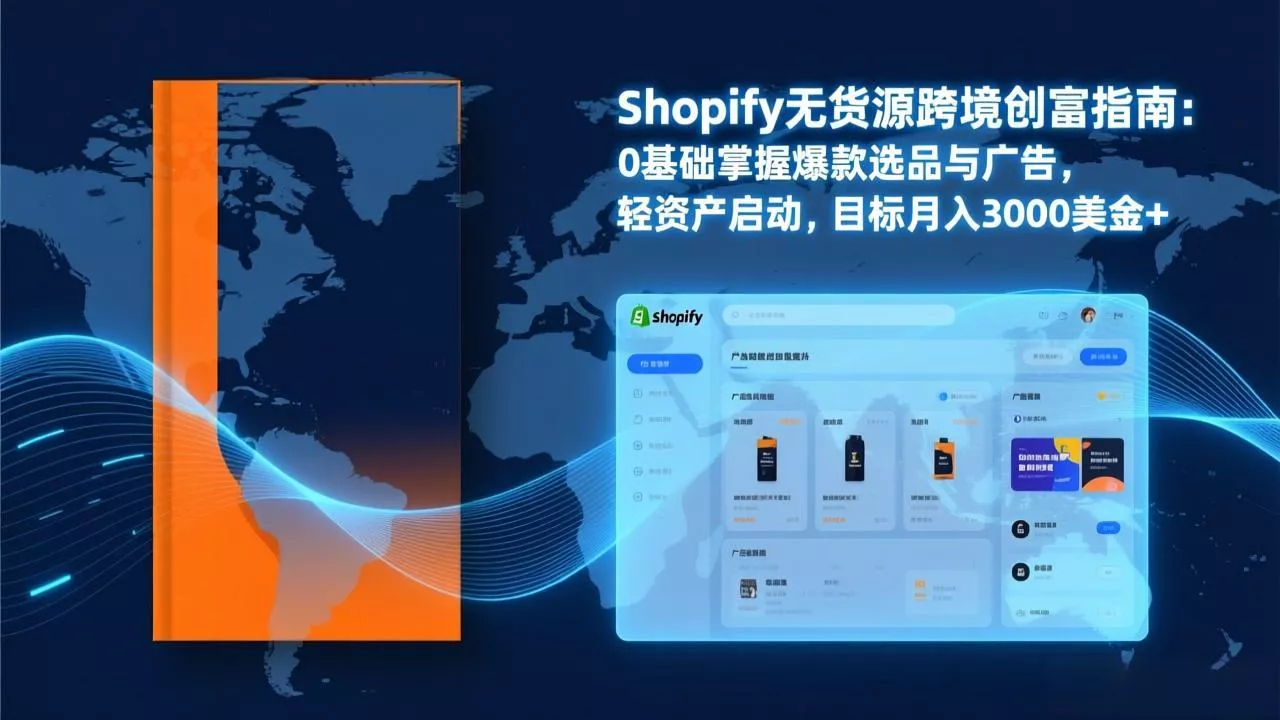 Shopify爆款打法实战：从选品到广告投放，复制爆款模型，驱动独立站月销售额破万刀 - 项目资源网