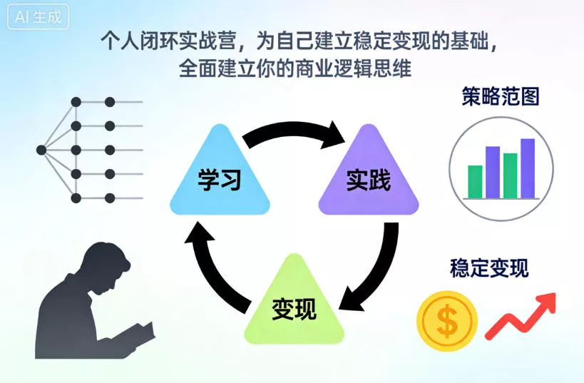 个人闭环实战营，为自己建立稳定变现的基础，全面建立你的商业逻辑思维 - 项目资源网