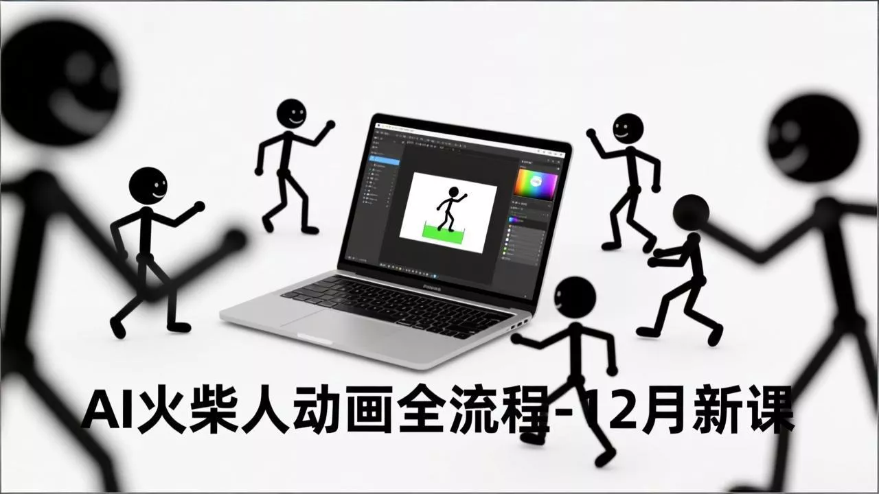 AI火柴人动画全流程-12月新课，文案生成、声音克隆、视频剪辑，零基础快速产出动画 - 项目资源网